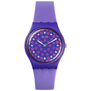 Analogue Watch - Swatch Perfect Plum Bioceramic New Season Women's Violet Watch SO31V100