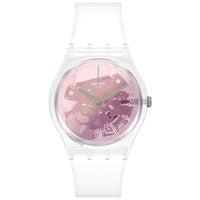 Analogue Watch - Swatch Pink Disco Fever Ladies Watch GE290