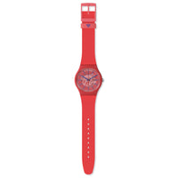 Analogue Watch - Swatch Redder Than Red Pay! Ladies Watch SO29R107-5300