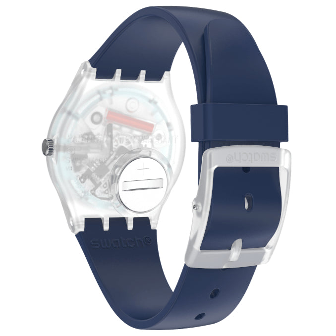 Analogue Watch - Swatch Rinse Repeat Navy Core Collection Unisex Blue Watch GE725