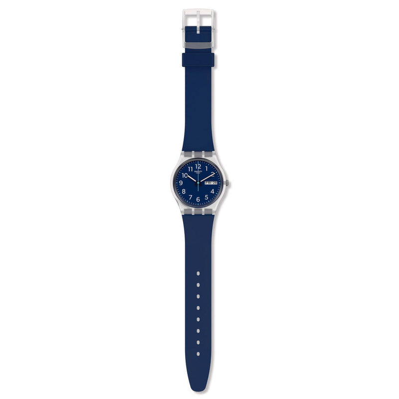 Swatch Rinse Repeat Navy Core Collection Unisex Blue Watch GE725