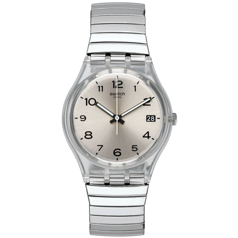 Analogue Watch - Swatch Silverall L Ladies Watch GM416A
