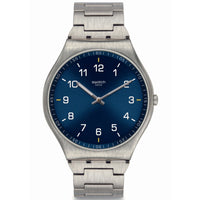 Analogue Watch - Swatch Skin Suit Blue Men's Silver Watch SS07S106G