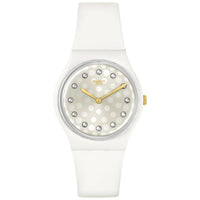 Analogue Watch - Swatch Sparkle Shine Bioceramic New Season Men's White Watch SO31W109