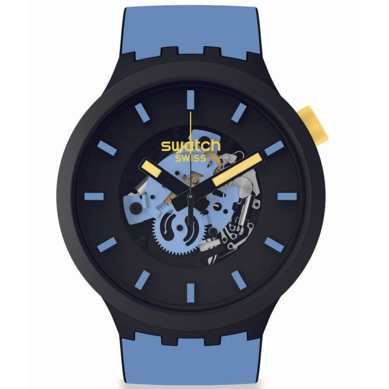 Analogue Watch - Swatch Travel By Day Unisex Vilolet Watch SB03B108