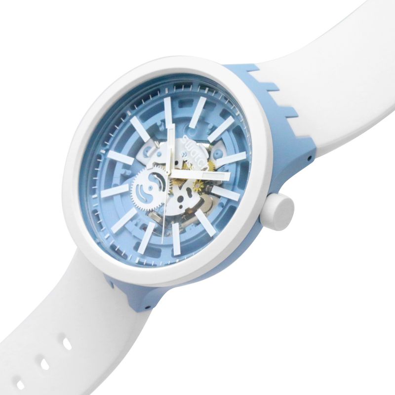 Analogue Watch - Swatch Whice Men's Watch SB03N103