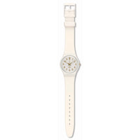 Analogue Watch - Swatch White Bishop Ladies White Watch SO28W106-S14