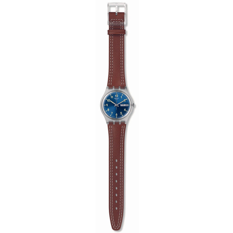 Analogue Watch - Swatch Windy Dune Unisex Blue Watch GE709