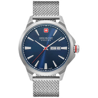 Analogue Watch - Swiss Military Hanowa Day Date Classic Silver Watch 06-3346.04.003