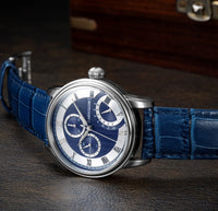 Analogue Watch - Thomas Earnshaw Blue Longitude Retrograde Watch ES-8104-02