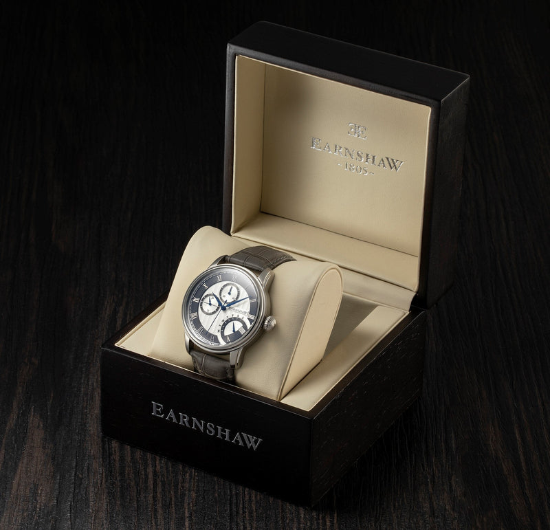 Analogue Watch - Thomas Earnshaw Grey Longitude Retrograde Watch ES-8104-03
