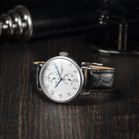 Analogue Watch - Thomas Earnshaw Men's Silver White Grand Legacy Watch ES-8091-02
