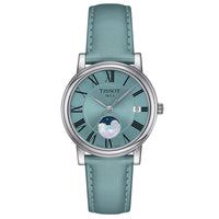 Analogue Watch - Tissot Carson Premium Lady Moonphase Light Blue Watch T122.223.16.353.00
