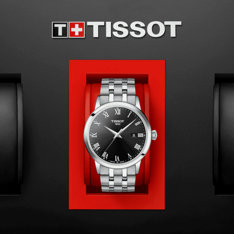 Analogue Watch - Tissot Classic Dream Men's Black Watch T129.410.11.053.00