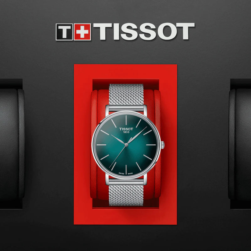 Analogue Watch - Tissot Everytime Gent Men's Graded Green Watch T143.410.11.091.00