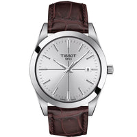 Analogue Watch - Tissot Gentleman Men's Brown Watch T127.410.16.031.01
