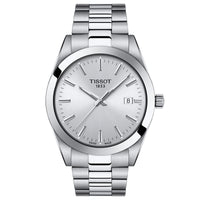 Analogue Watch - Tissot Gentleman Men's Silver Watch T127.410.11.031.00