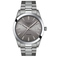 Analogue Watch - Tissot Gentleman Titanium Men's Grey Watch T127.410.44.081.00