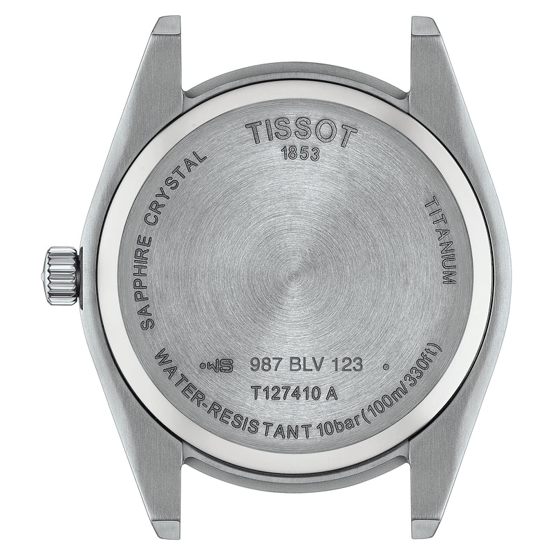 Analogue Watch - Tissot Gentleman Titanium Men's Grey Watch T127.410.44.081.00