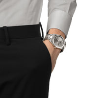 Analogue Watch - Tissot Gentleman Titanium Men's Grey Watch T127.410.44.081.00