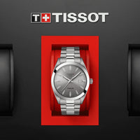 Analogue Watch - Tissot Gentleman Titanium Men's Grey Watch T127.410.44.081.00
