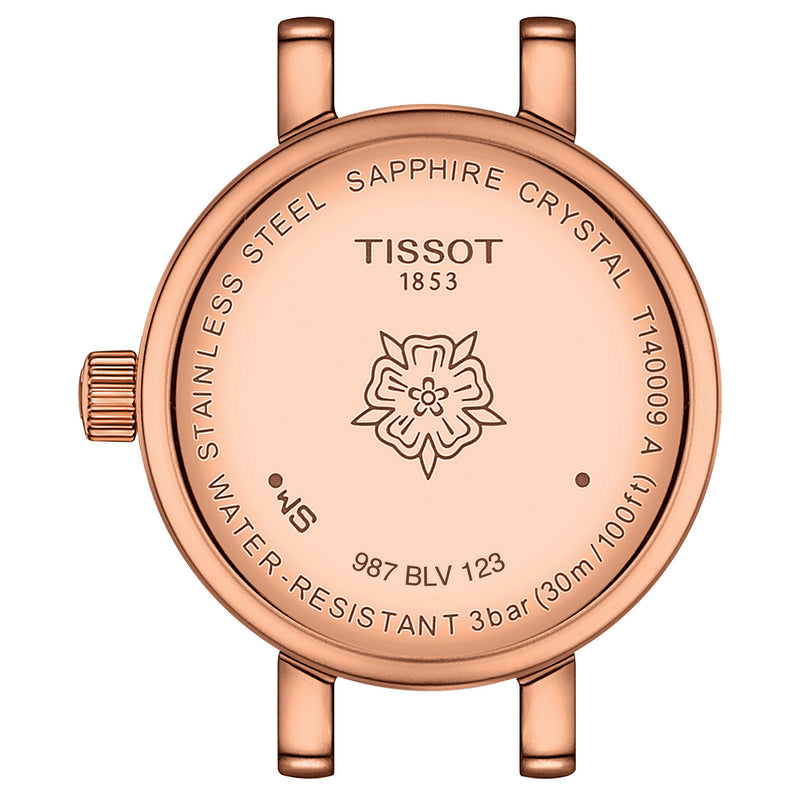 Tissot rose 2025 gold watch womens