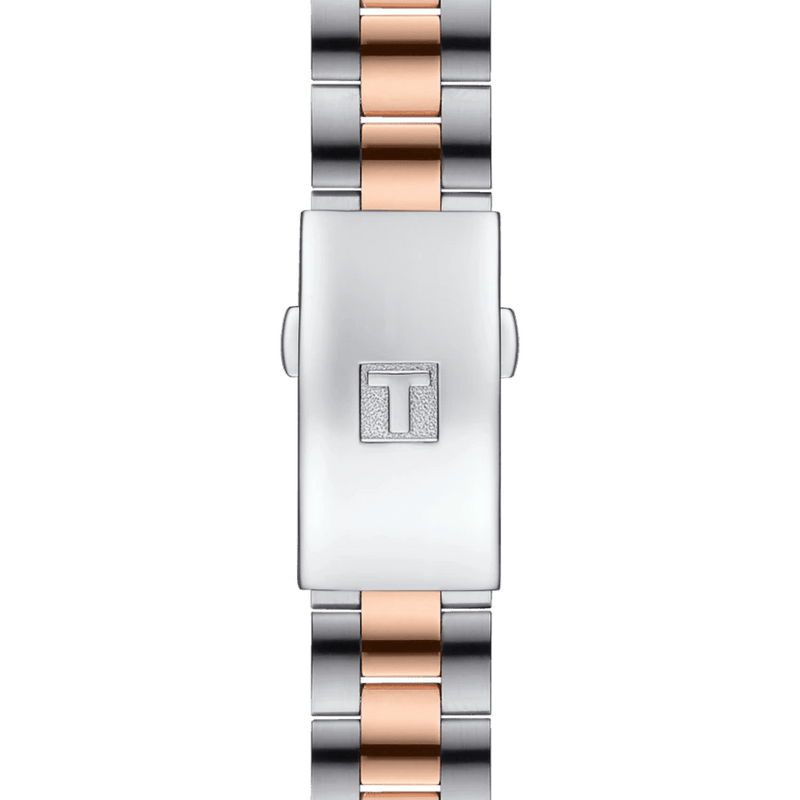 Analogue Watch - Tissot Pr 100 Sport Chic Ladies Two-Tone Watch T101.910.22.116.00