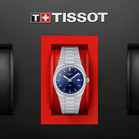 Analogue Watch - Tissot Prx 35Mm Unisex Blue Watch T137.210.11.041.00