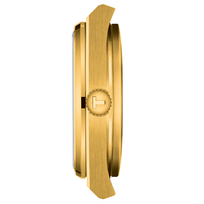 Analogue Watch - Tissot Prx 35Mm Unisex Gold Watch T137.210.33.021.00