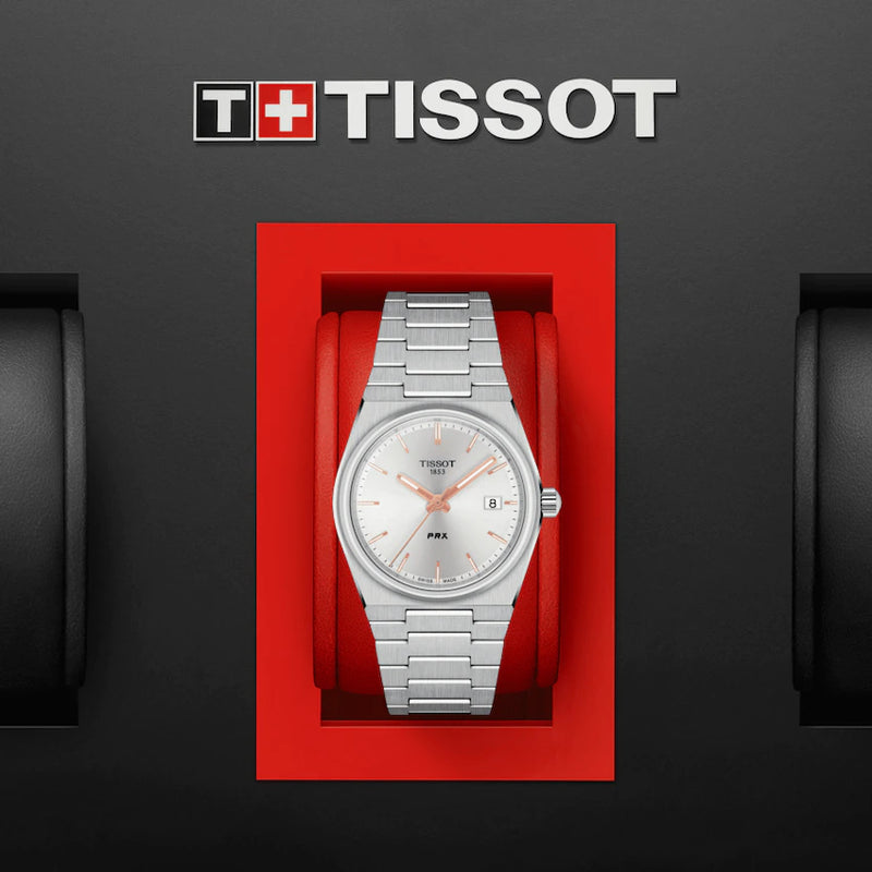 Analogue Watch - Tissot Prx 35Mm Unisex Silver Watch T137.210.11.031.00
