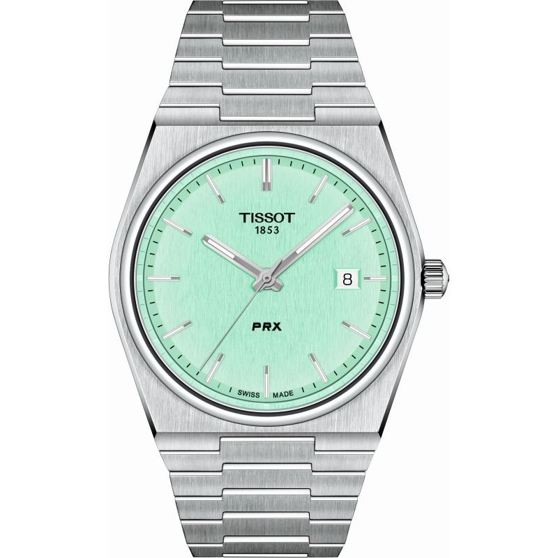 Analogue Watch - Tissot PRX 40 205 Unisex Green Watch T137.410.11.091.01