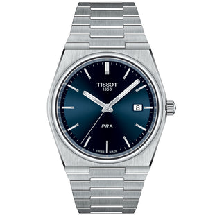 Analogue Watch - Tissot Prx Men's Blue Watch T137.410.11.041.00