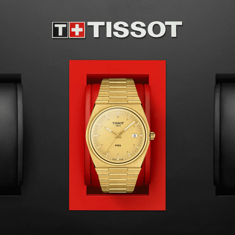 Tissot gold 2025 watch men
