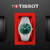 Analogue Watch - Tissot Prx Men's Green Watch T137.410.11.091.00
