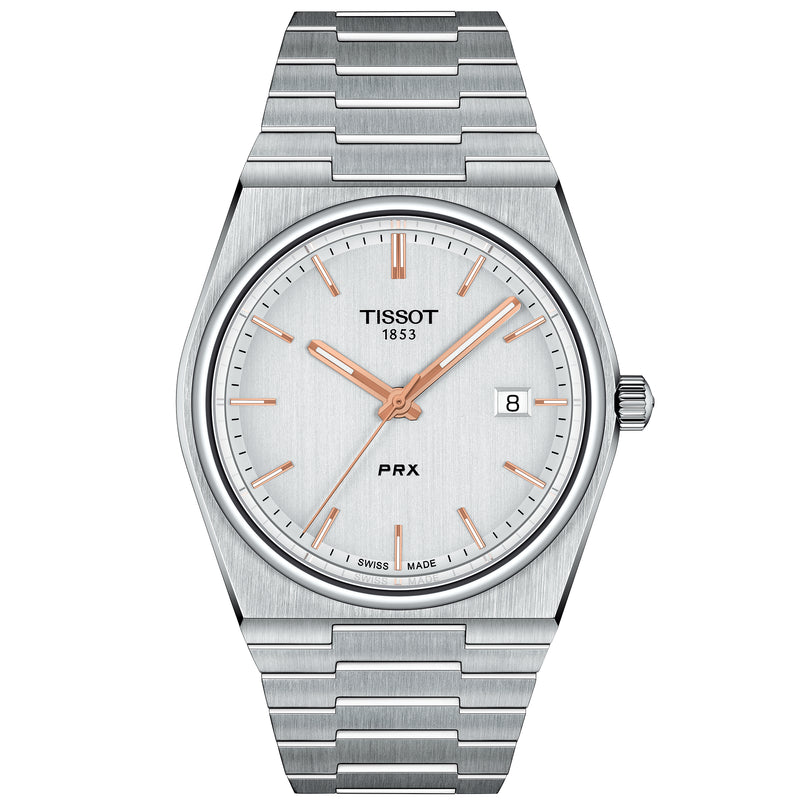 Analogue Watch - Tissot Prx Men's Silver Watch T137.410.11.031.00