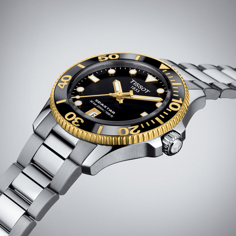 Seastar 1000 automatic 2025 black dial men's watch