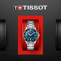 Analogue Watch - Tissot Seastar 1000 36Mm Men's Blue Watch T120.210.11.041.00