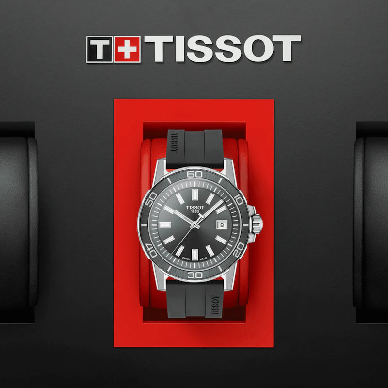 Analogue Watch - Tissot Supersport Gent Men's Grey Watch T125.610.17.081.00