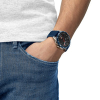 Analogue Watch - Tissot T-Touch Connect Solar Men's Blue Watch T121.420.47.051.06