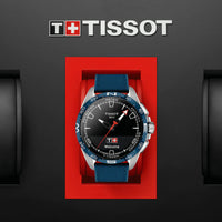 Analogue Watch - Tissot T-Touch Connect Solar Men's Blue Watch T121.420.47.051.06
