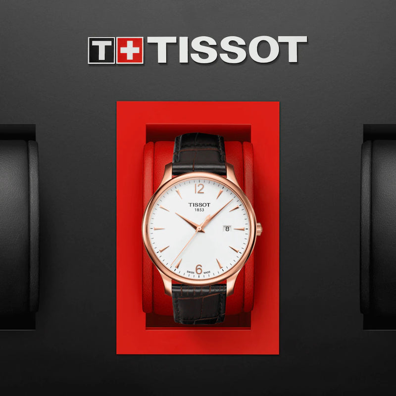Analogue Watch - Tissot Tradition Men's Silver Watch T063.610.36.037.00