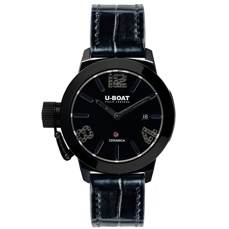 Analogue Watch - U-Boat 7124 Ladies Black Classico Watch