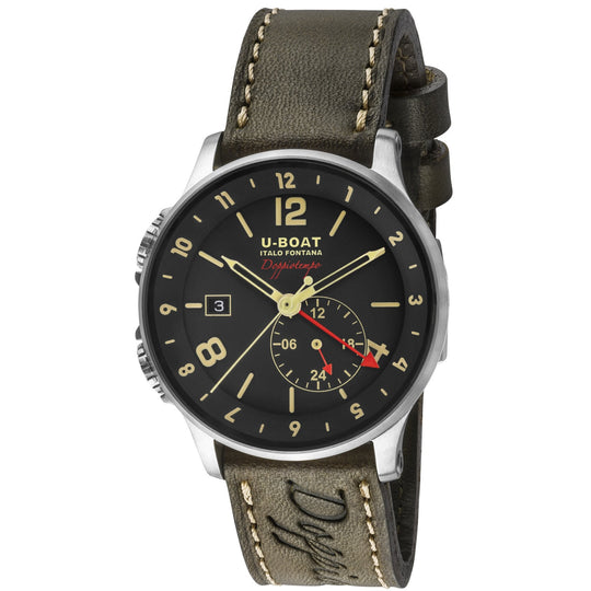 U-Boat 8400/A Men's Green 1938 Doppiotempo BK Watch