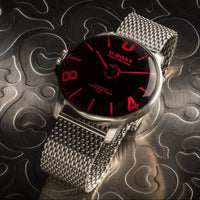 Analogue Watch - U-Boat 8465/A/MT Men's Red Darkmoon SS/A Watch