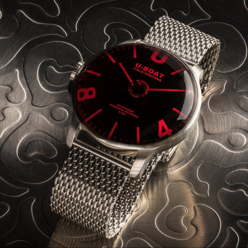 Analogue Watch - U-Boat 8465/A/MT Men's Red Darkmoon SS/A Watch