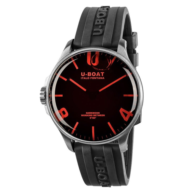 Analogue Watch - U-Boat 8465/B Men's Darkmoon Red Watch