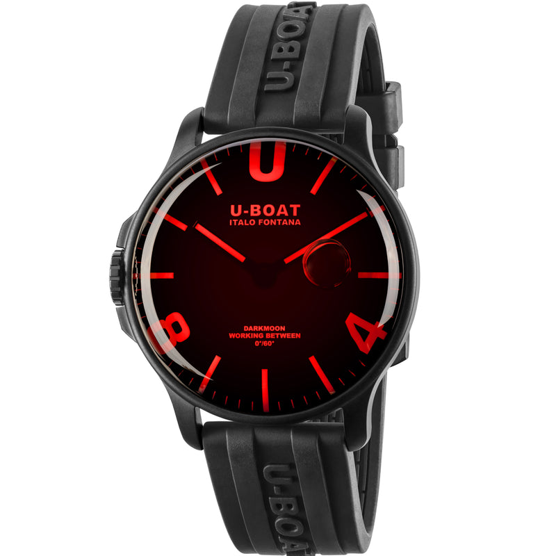 Analogue Watch - U-Boat 8466/B Men's Black Darkmoon IPB/A Watch