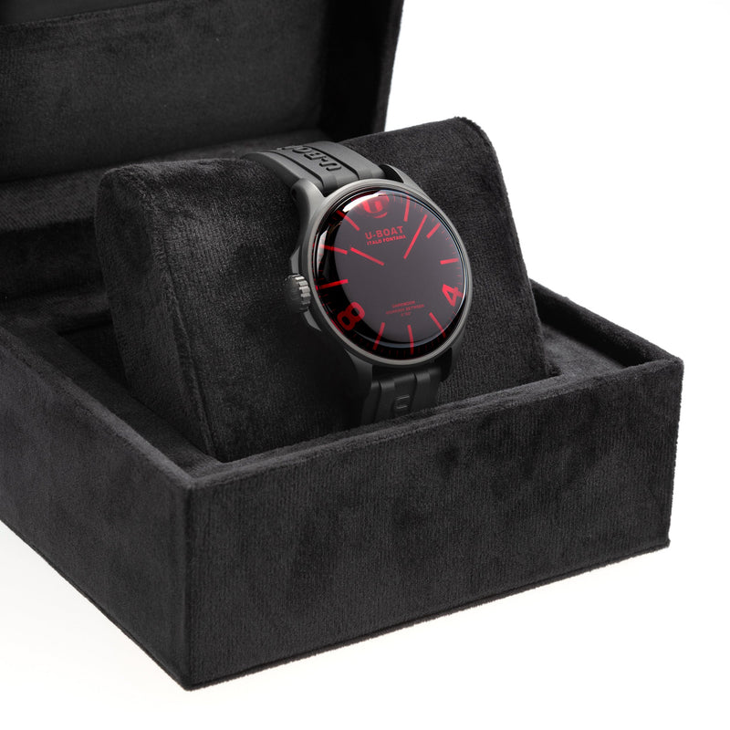 Analogue Watch - U-Boat 8466/B Men's Black Darkmoon IPB/A Watch