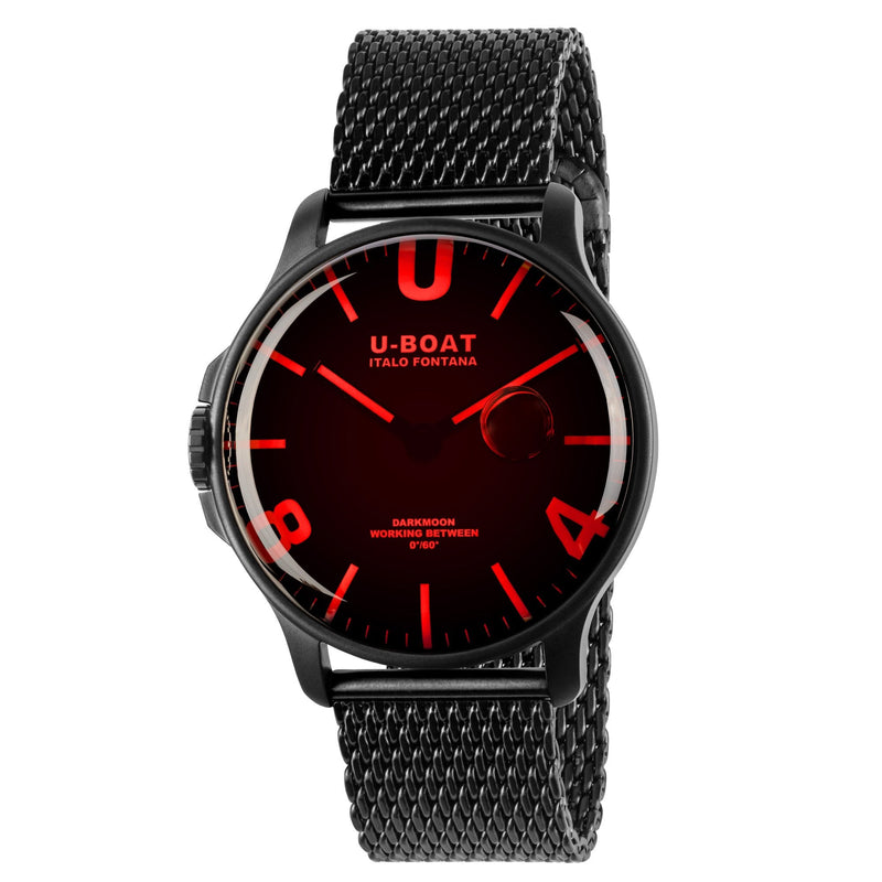 Analogue Watch - U-Boat 8466/MT Men's Black Darkmoon Watch
