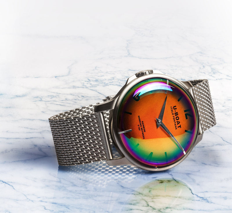 Analogue Watch - U-Boat 8469/MT Ladies Orange Rainbow Watch